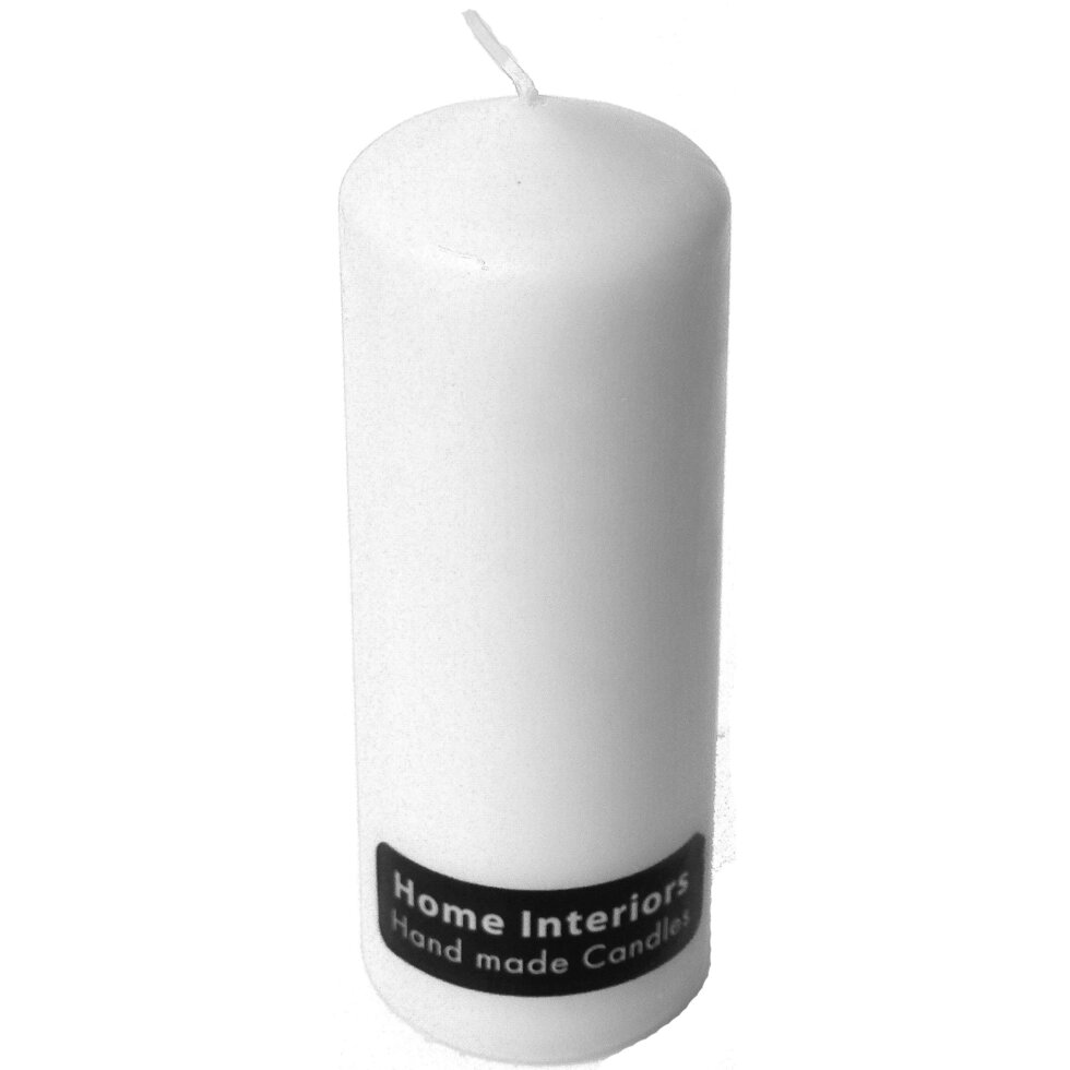 Свеча-столбик 70x210 мм, цвет белый от компании ИП Фомичев - фото 1