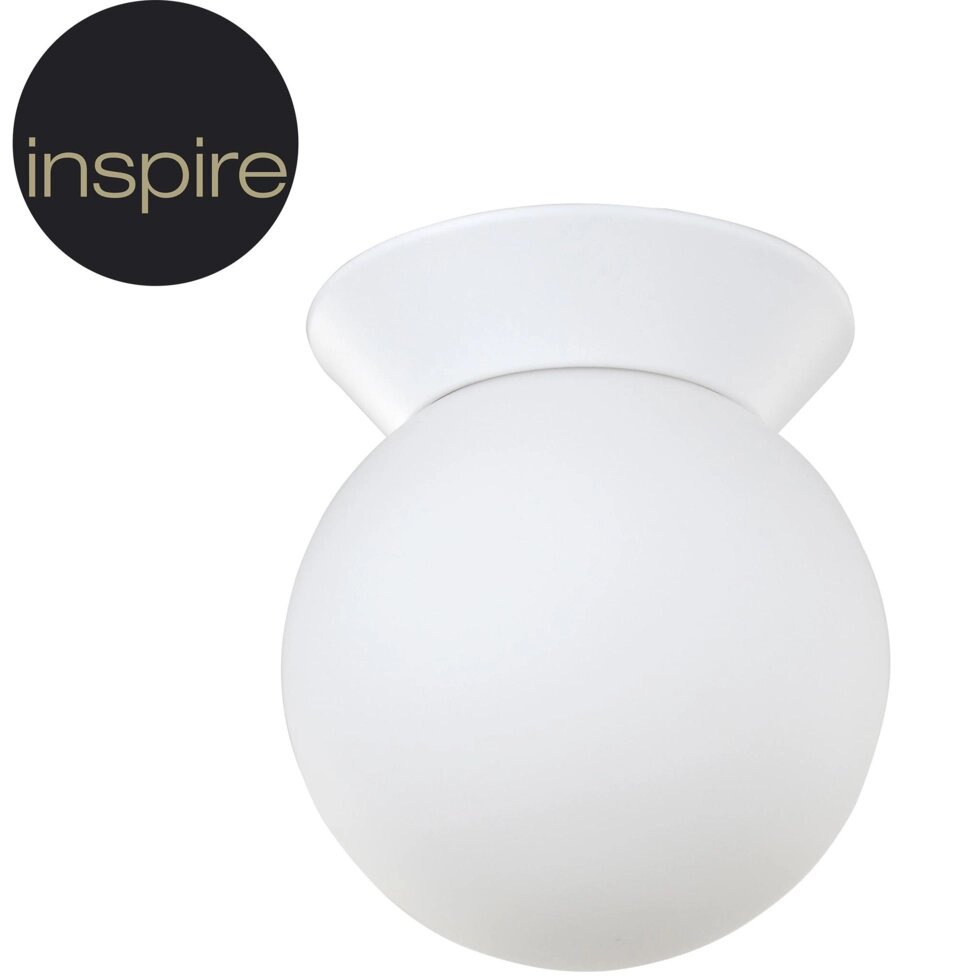 Светильник настенно-потолочный влагозащищенный Inspire Inti, 1 лампа, 2 м?, цвет белый от компании ИП Фомичев - фото 1