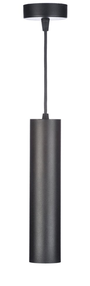 Светильник подвесной , 1 м?, GU10, цилиндр, цвет черный от компании ИП Фомичев - фото 1
