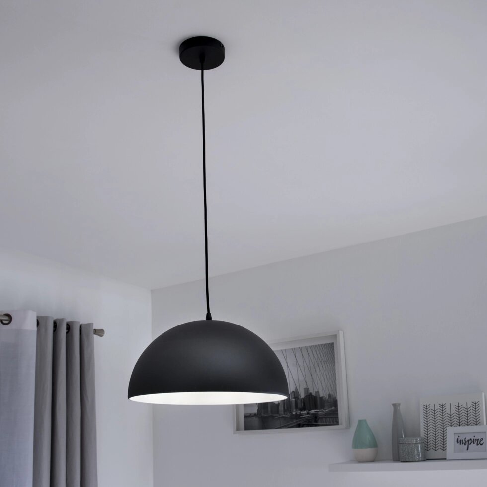 Светильник подвесной «Cedar», 1 лампа, 3 м?, цвет чёрный матовый от компании ИП Фомичев - фото 1
