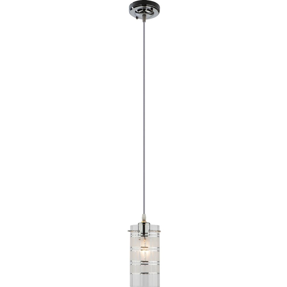 Светильник подвесной Eurosvet Аксиома, 1 лампа, 5 м?, цвет хром от компании ИП Фомичев - фото 1