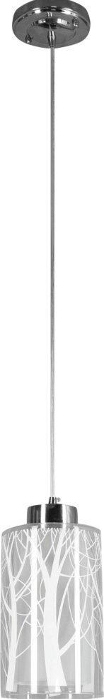 Светильник подвесной Eurosvet Santos 50001/1,1 лампа, 3 м?, цвет хром от компании ИП Фомичев - фото 1