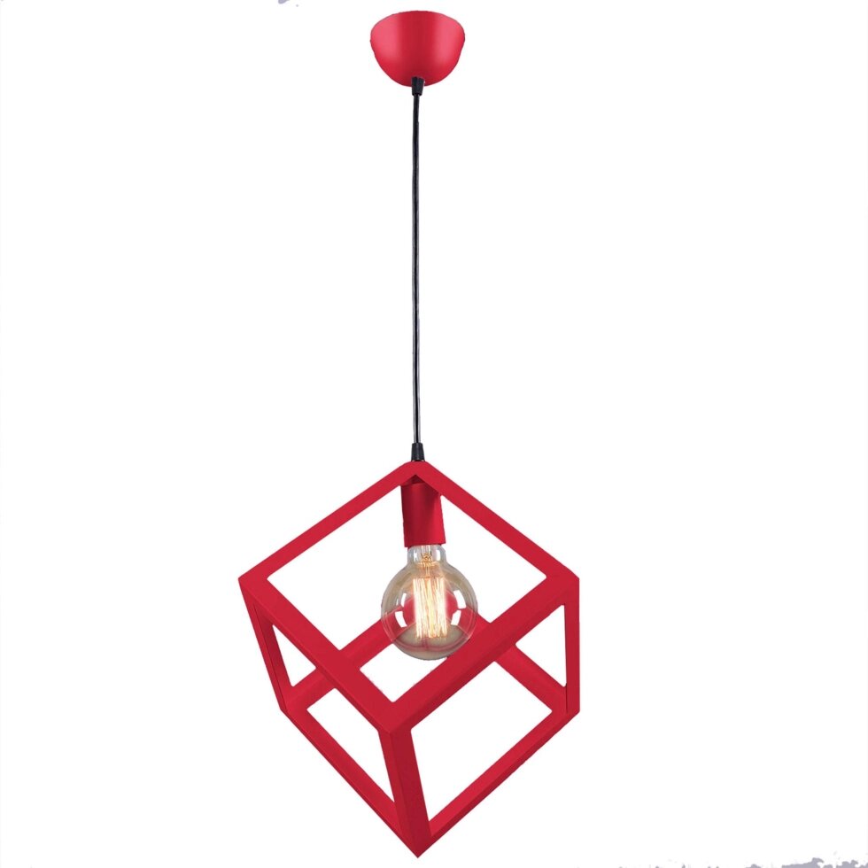 Светильник подвесной КС30102/1P, 1 лампа, 3 м?, цвет красный от компании ИП Фомичев - фото 1