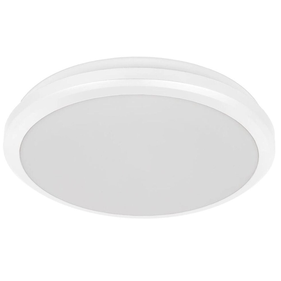 Светильник светодиодный ДПБ 3001 12 Вт IP54, накладной, круг, цвет белый от компании ИП Фомичев - фото 1