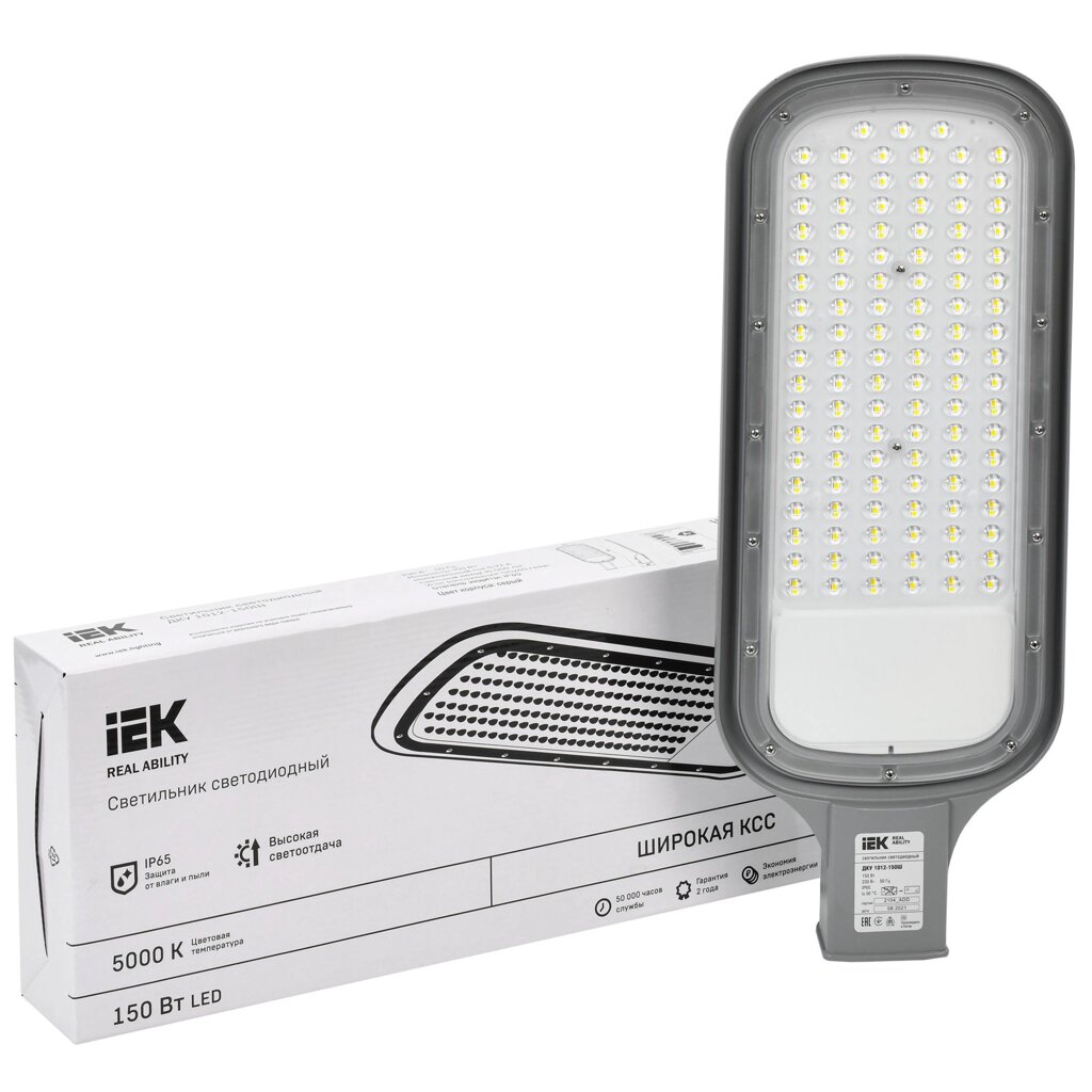 Светильник светодиодный уличный IEK «ДКУ» 150 Вт 5000 К IP65 от компании ИП Фомичев - фото 1