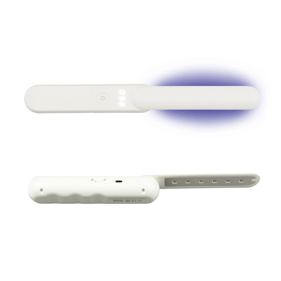 Светильник светодиодный Uniel бактерицидный на батарейках, цвет белый от компании ИП Фомичев - фото 1