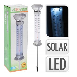 Светильник-термометр уличный с солнечной батареей 58,5 см DX9200300 К