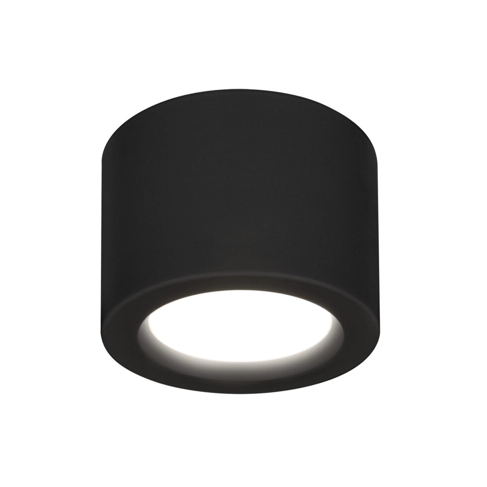 Светильник точечный светодиодный накладной Elektrostandard DLR026, 3 м?, белый свет, цвет матовый чёрный от компании ИП Фомичев - фото 1