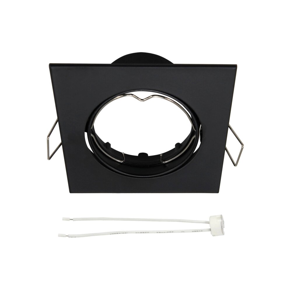 Светильник точечный встраиваемый Clane под отверстие 75 мм, 0.5 м?, цвет чёрный от компании ИП Фомичев - фото 1