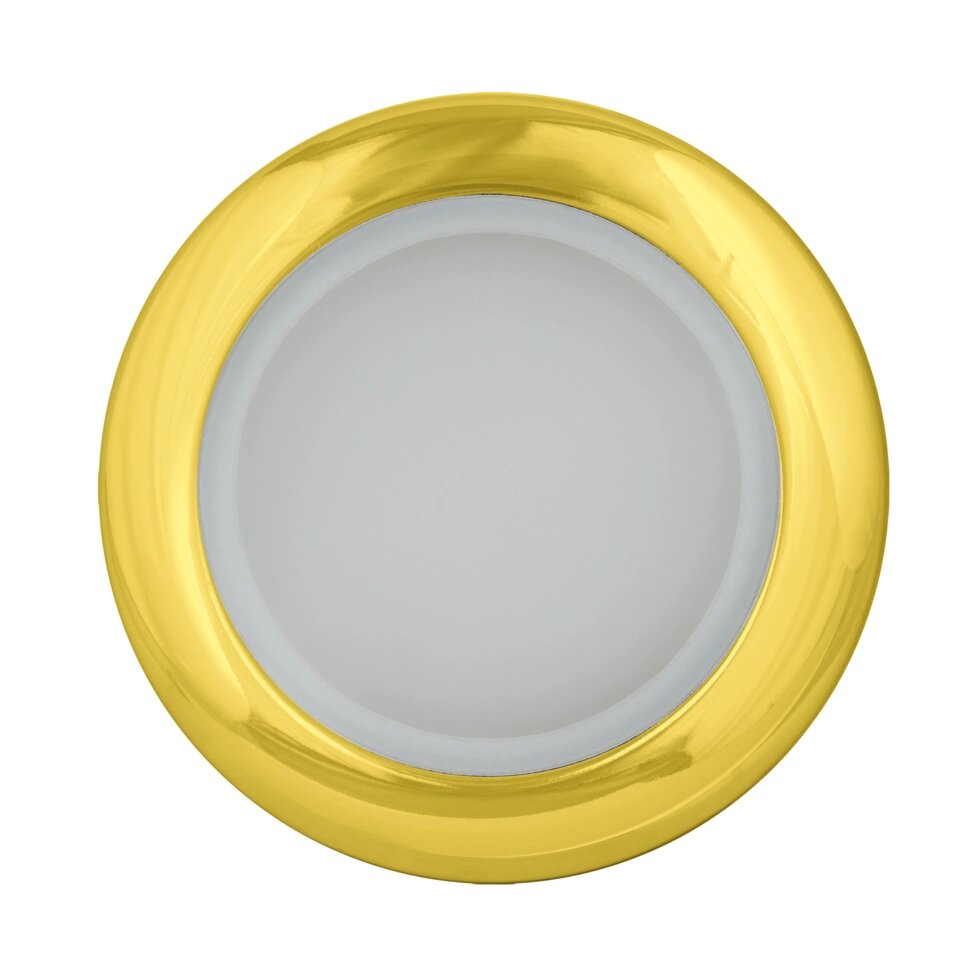 Светильник точечный встраиваемый влагозащищенный Fametto под отверстие 70 мм, 1.3 м?, цвет золото от компании ИП Фомичев - фото 1
