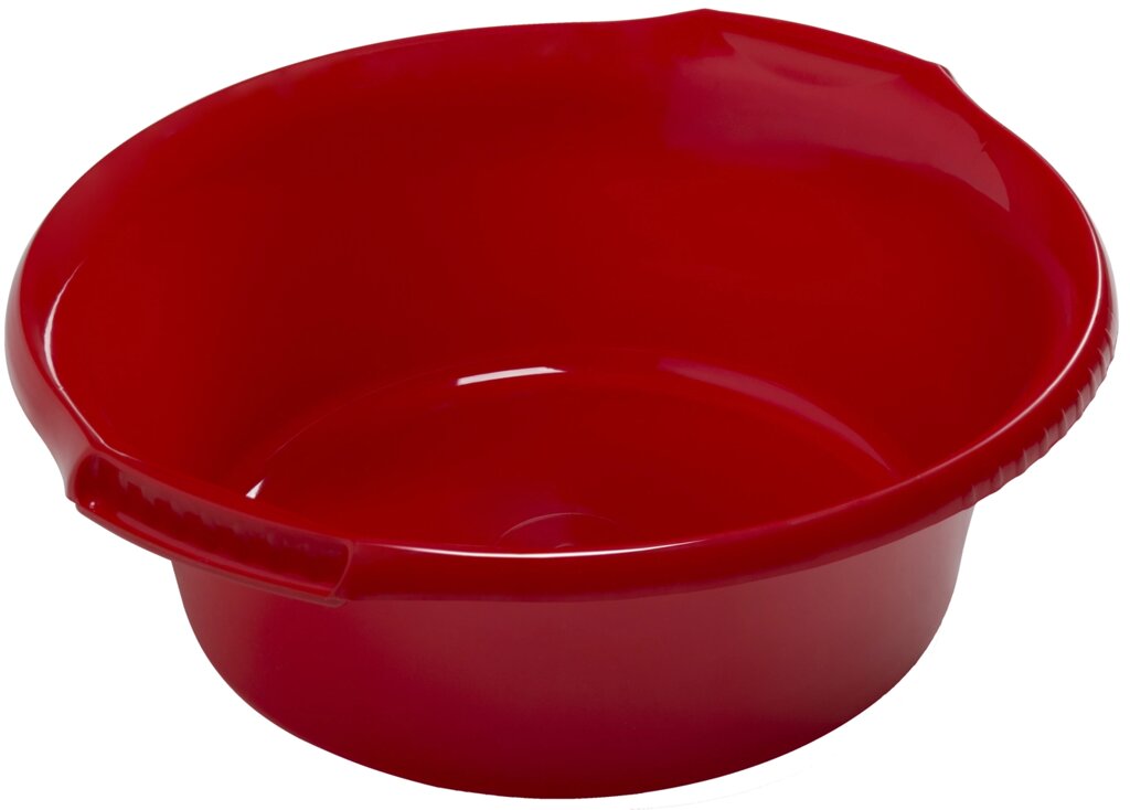 Таз круглый «Водолей» 16 л пластик цвет красный от компании ИП Фомичев - фото 1