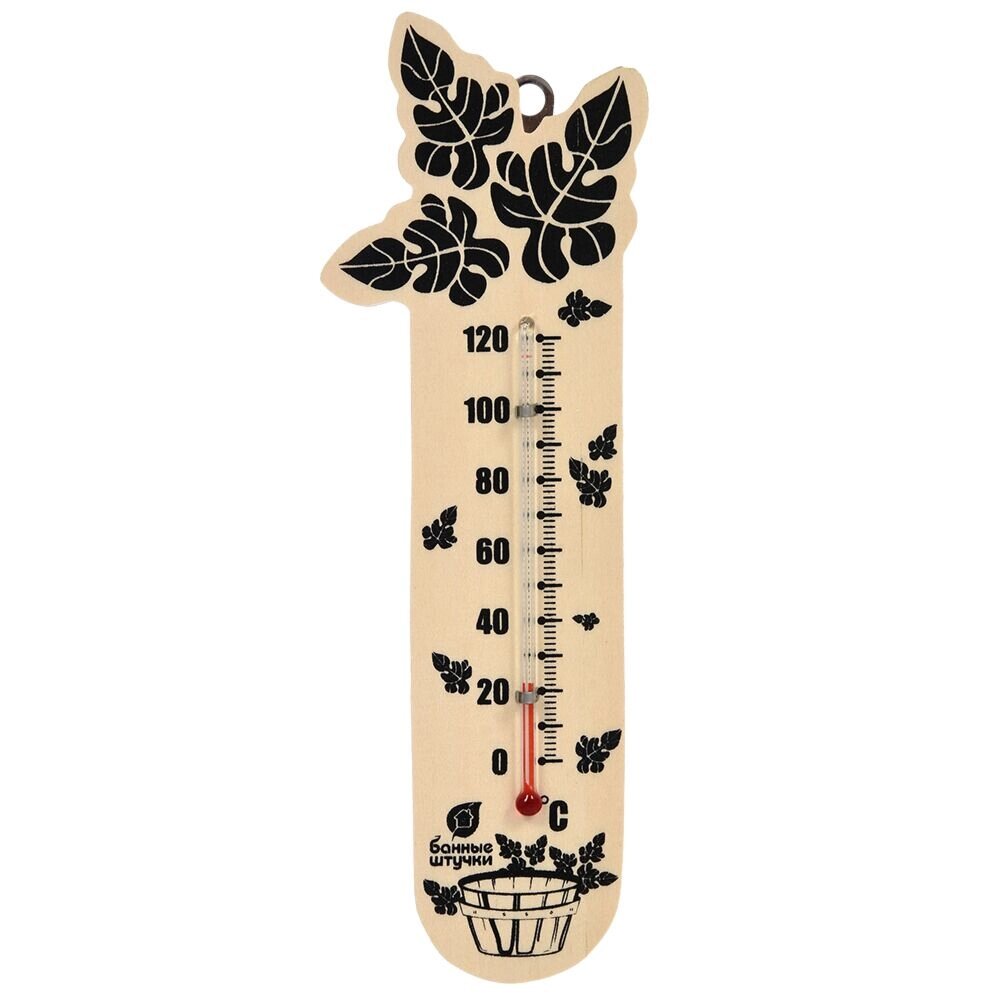 Термометр "Банный веник" 17,5х4х1 см для бани и сауны "Банные штучки" от компании ИП Фомичев - фото 1