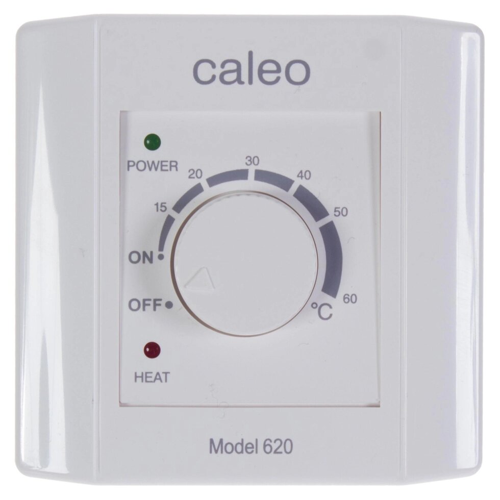 Терморегулятор для теплого пола Caleo 620 механический, 3500 Вт, цвет белый от компании ИП Фомичев - фото 1
