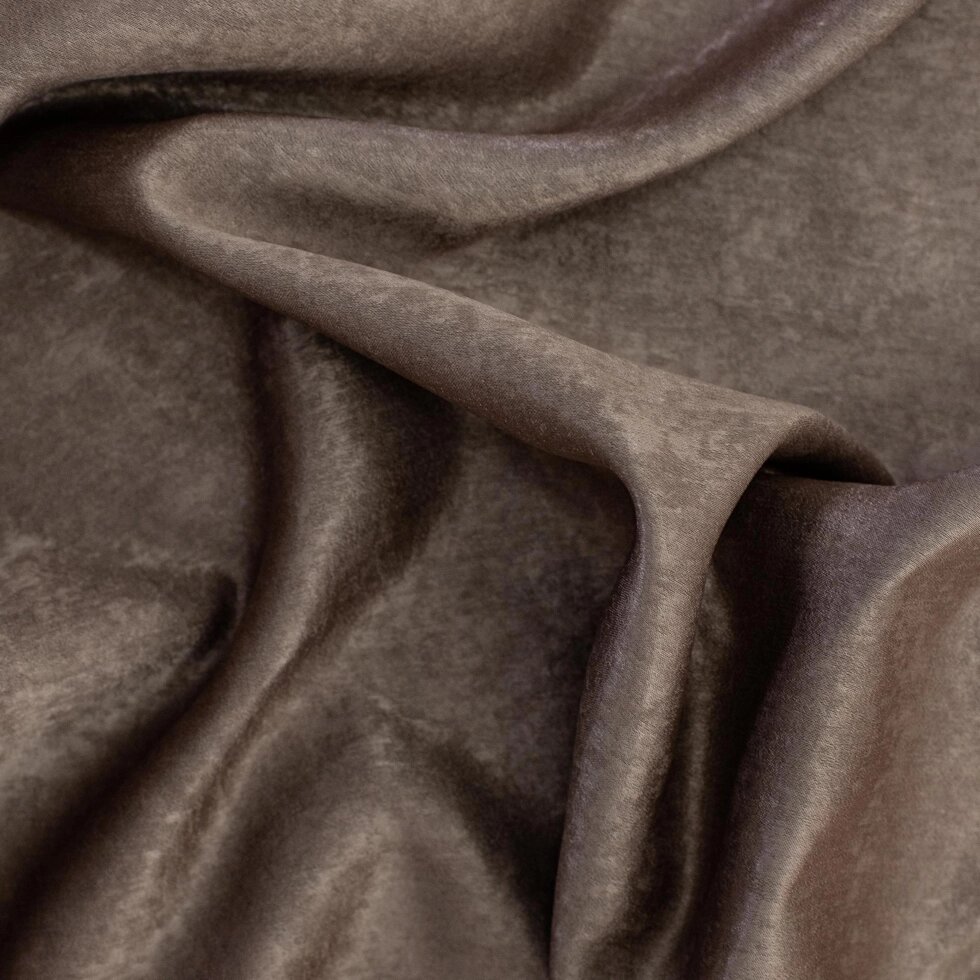 Ткань 1 м/п Однотонная мокрый шелк 280 см цвет бежевый от компании ИП Фомичев - фото 1