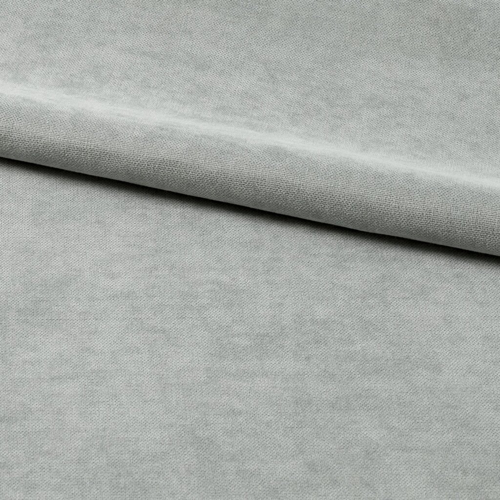 Ткань 1 м/п Однотонный велюр 300 см цвет светло-серый от компании ИП Фомичев - фото 1