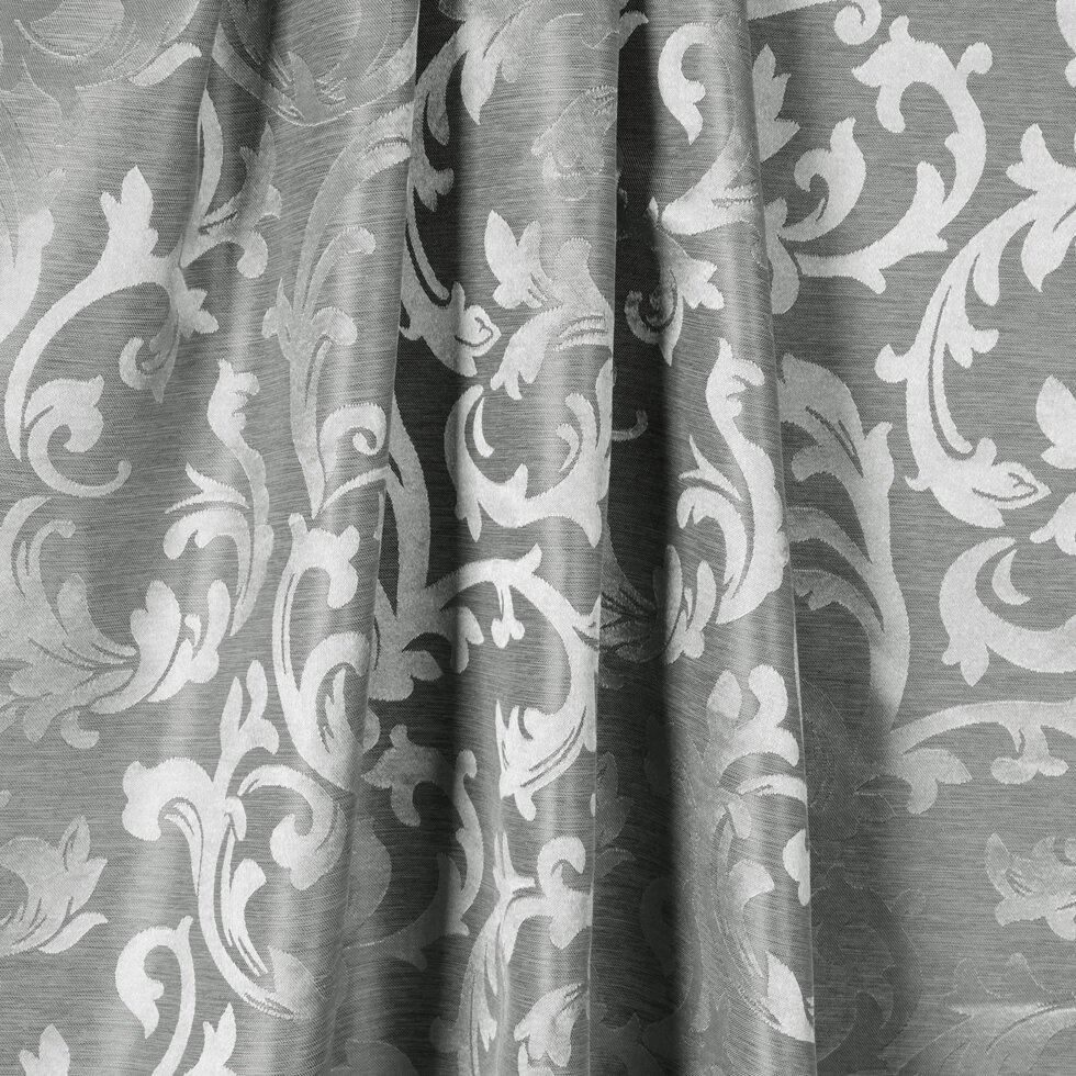 Ткань 1 м/п Вензель жаккард 150 см цвет серый от компании ИП Фомичев - фото 1