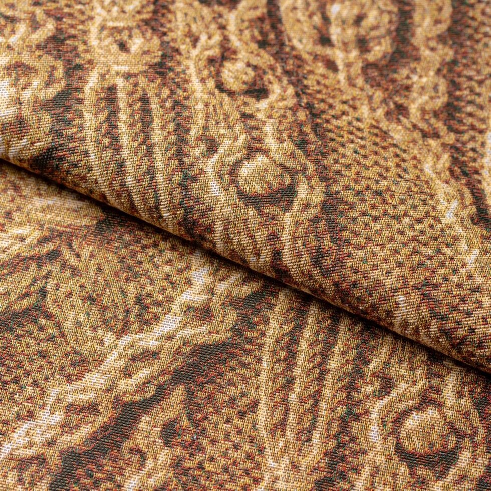 Ткань 1 м/п Верона гобелен 150 см цвет коричневый от компании ИП Фомичев - фото 1