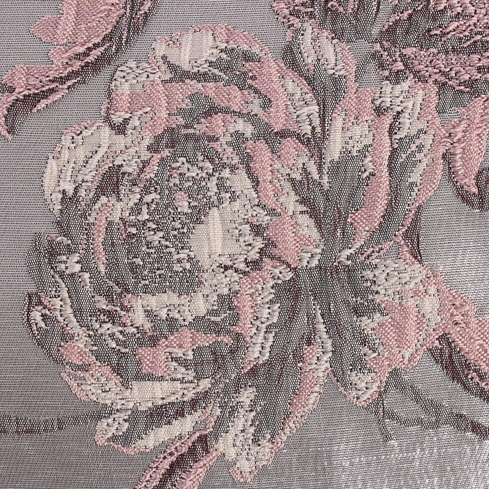 Ткань 1 п/м «Цветы», 3D-жаккард, 285 см, цвет розовый от компании ИП Фомичев - фото 1