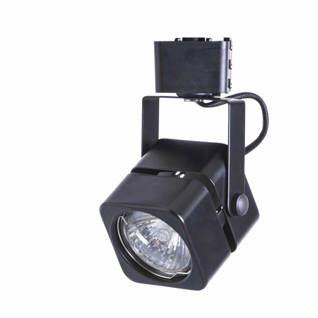 Трековый светильник «Misam» со сменной лампой GU10 50 Вт, цвет черный от компании ИП Фомичев - фото 1