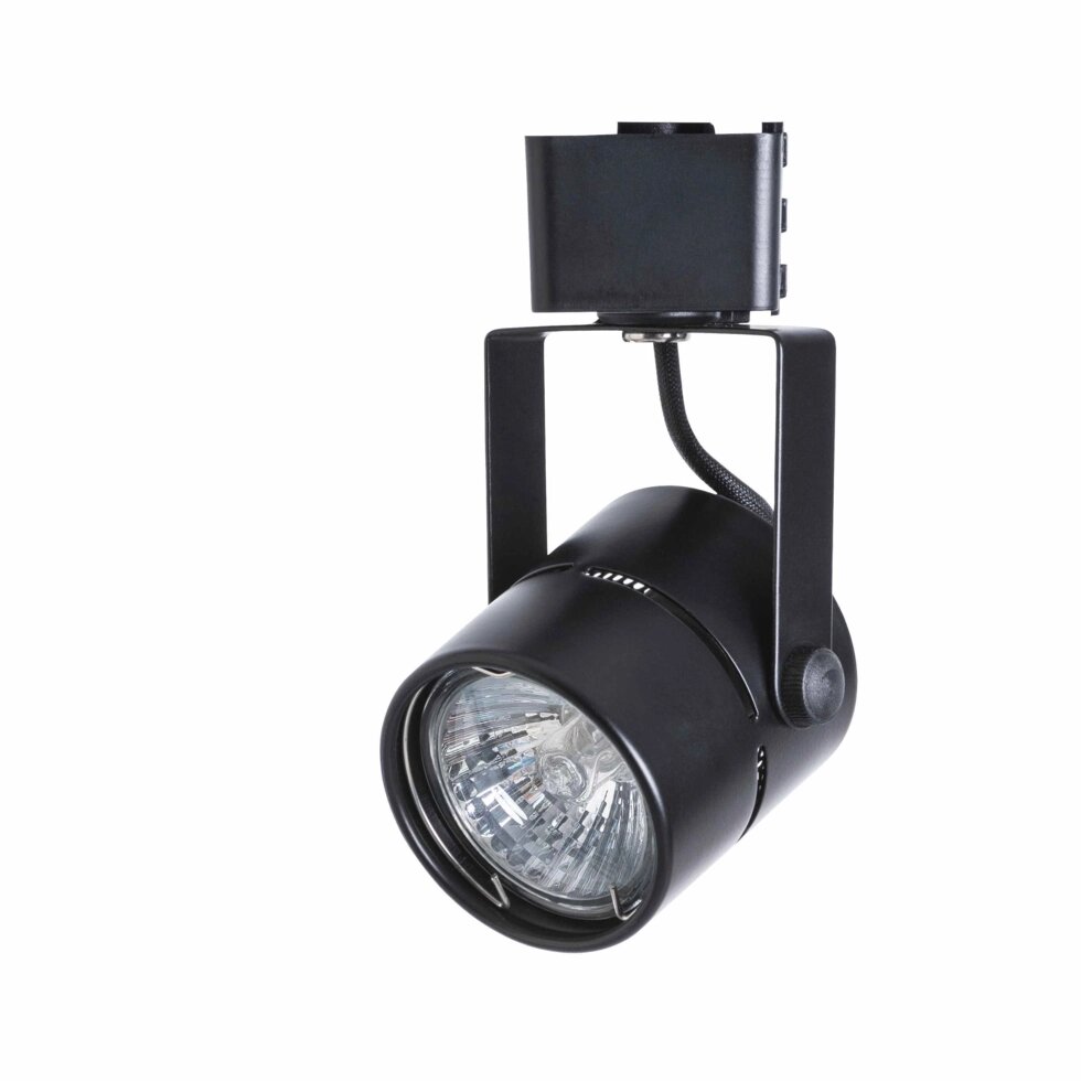 Трековый светильник «Mizar» со сменной лампой GU10 50 Вт, цвет черный от компании ИП Фомичев - фото 1