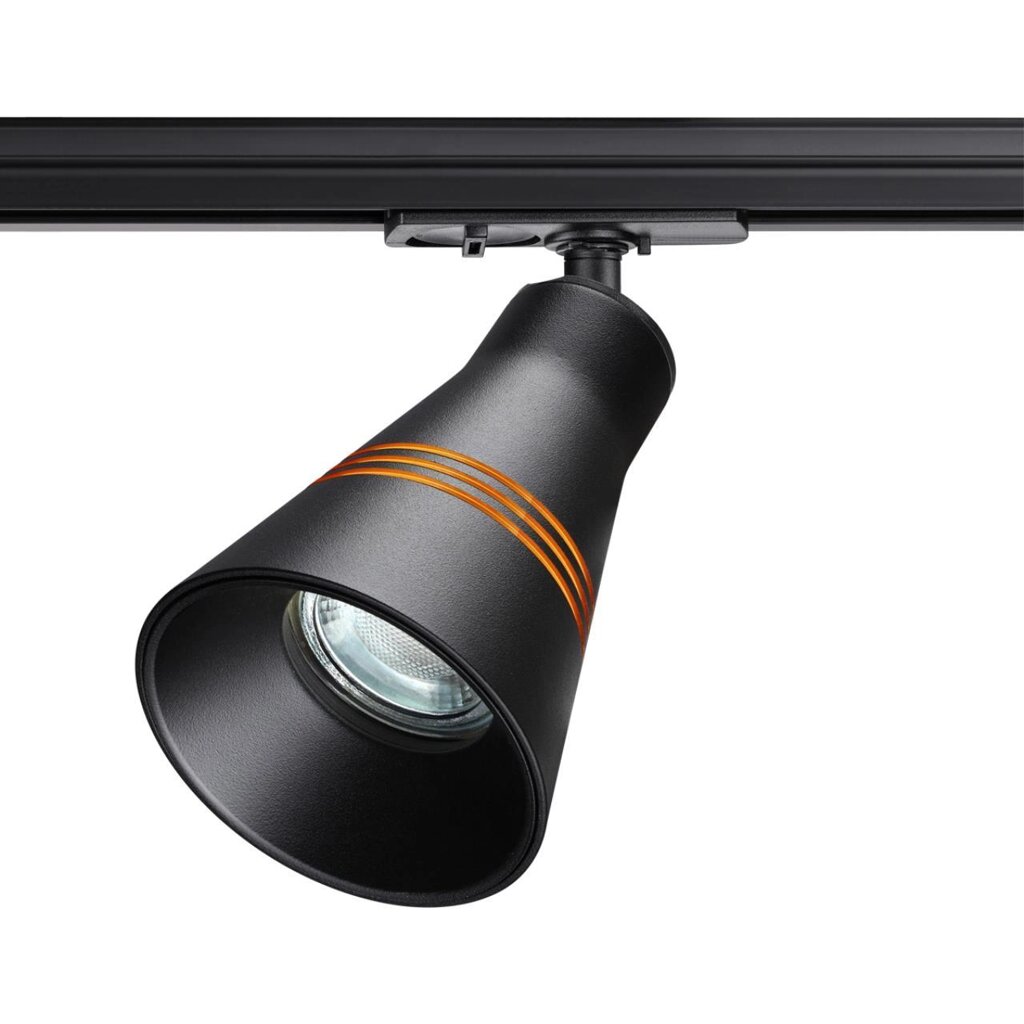 Трековый светильник Sobit Led GU10 max 9 Вт, цвет черный от компании ИП Фомичев - фото 1