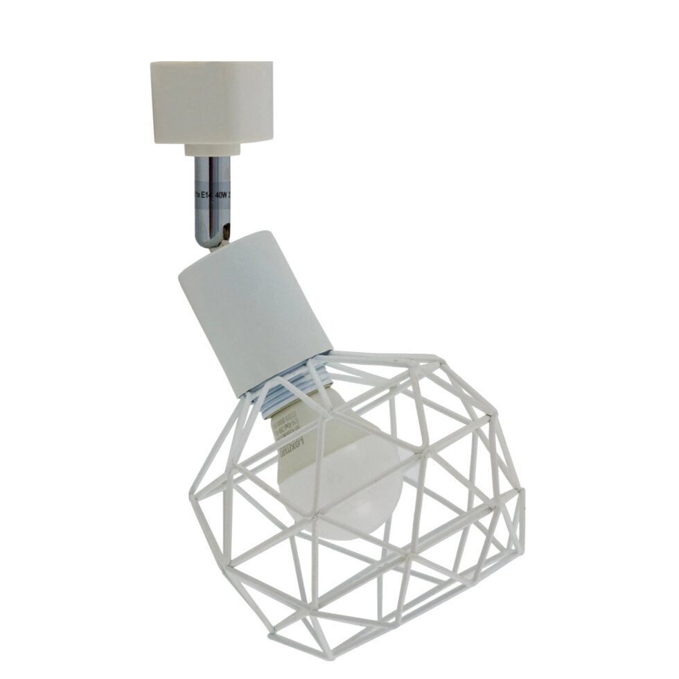 Трековый светильник «Spiro» со сменной лампой E14 40 Вт, 2 м?, цвет белый от компании ИП Фомичев - фото 1