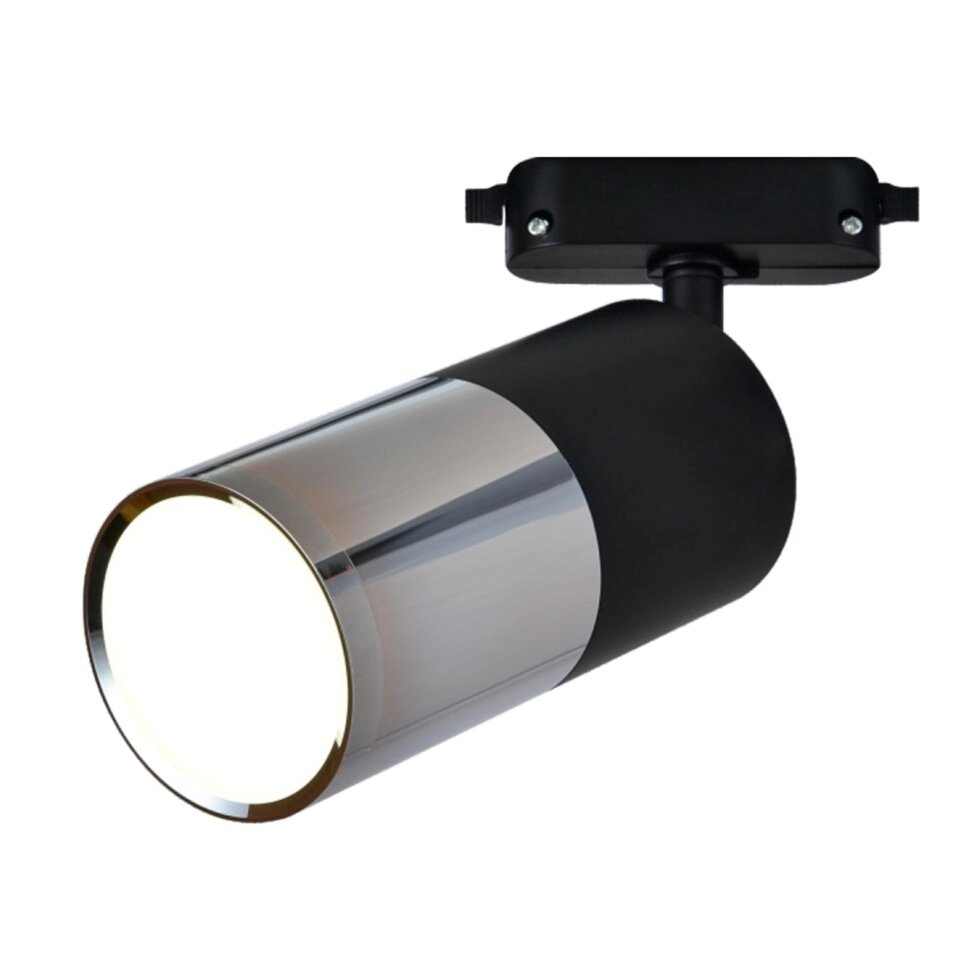 Трековый светильник светодиодный Avantag 6 Вт однофазный цвет черный от компании ИП Фомичев - фото 1