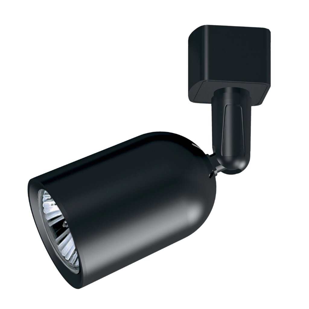 Трековый светильник светодиодный ЭРА однофазный под лампу TR41-GU10 цвет черный от компании ИП Фомичев - фото 1