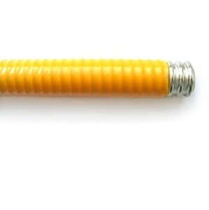 Труба 20МП Yellow-Anti- нерж., гофр., отожженная, в полиэтилене (анти горение/ультрафиолет).
