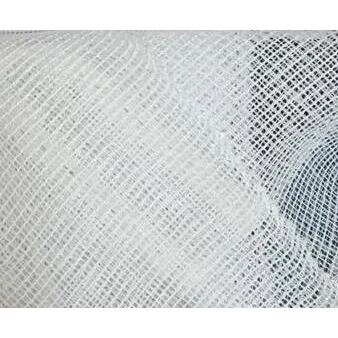 Тюль 1 м/п Оригинальность 1795 сетка полоса 300 см цвет белый от компании ИП Фомичев - фото 1