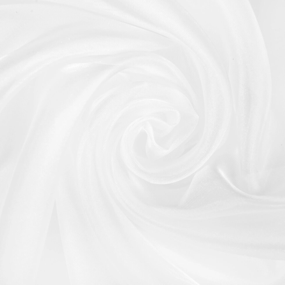 Тюль 1 п/м 290 см микровуаль однотон цвет белый от компании ИП Фомичев - фото 1