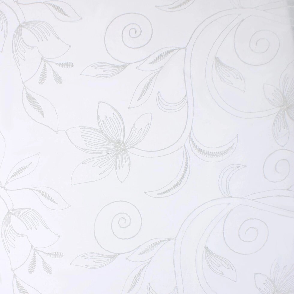 Тюль 1 п/м «Цветы», вышивка, 280 см, цвет молочный от компании ИП Фомичев - фото 1