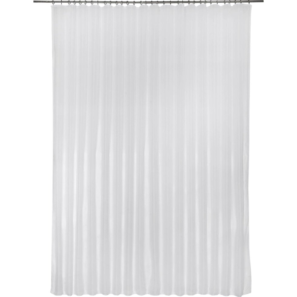 Тюль на ленте для кухни 140х180 см вуаль цвет белый от компании ИП Фомичев - фото 1