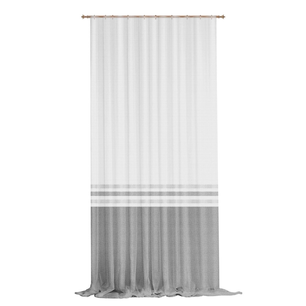 Тюль на ленте Эмилия 300x280 см цвет серый от компании ИП Фомичев - фото 1
