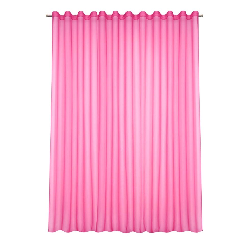 Тюль на ленте с утяжелителем Капри 250x260 см цвет розовый от компании ИП Фомичев - фото 1