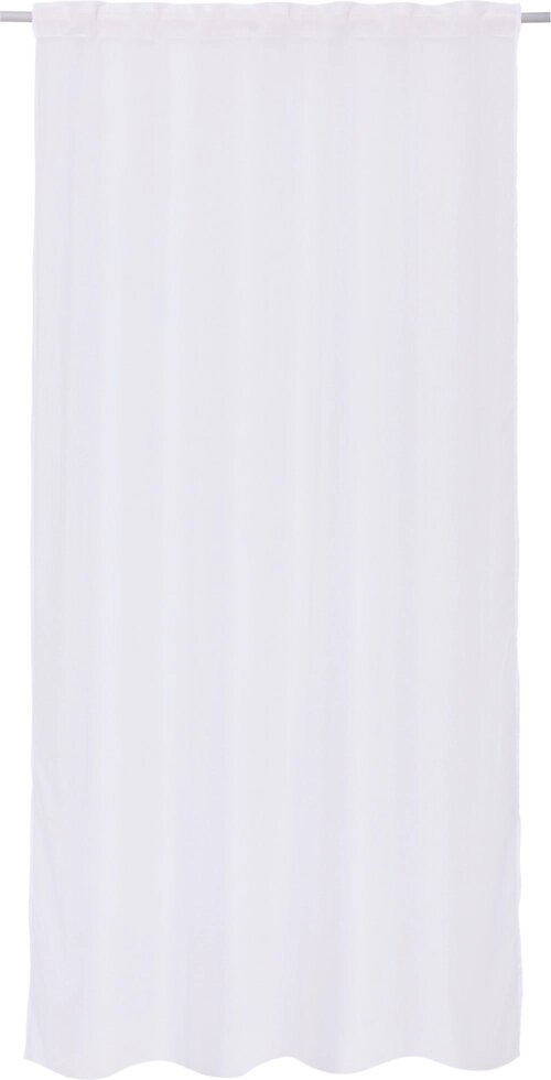 Тюль на ленте со скрытыми петлями Polyone White 140x280 см цвет белый от компании ИП Фомичев - фото 1