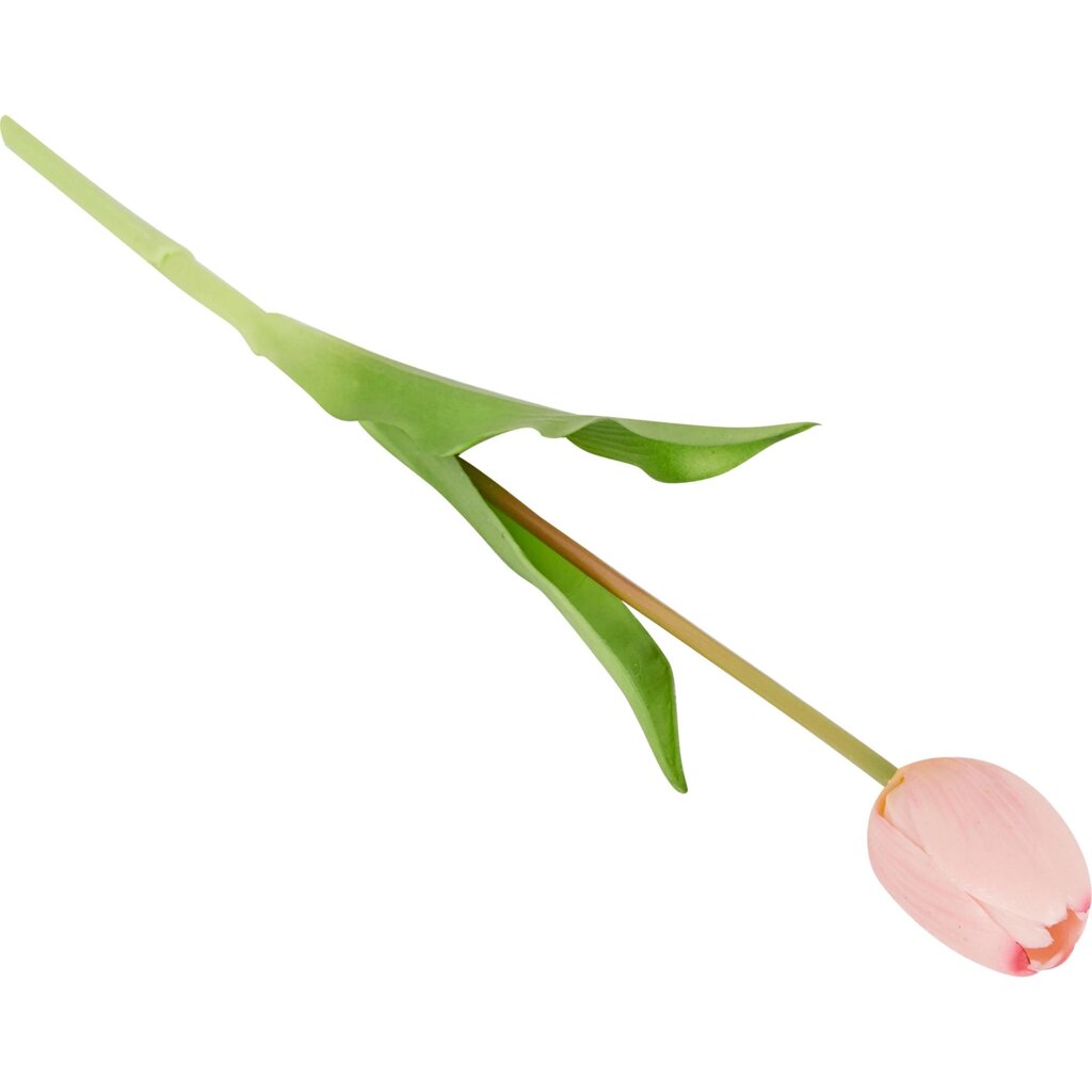Тюльпаны искусственный Soft touch 1 шт., цвет розовый от компании ИП Фомичев - фото 1