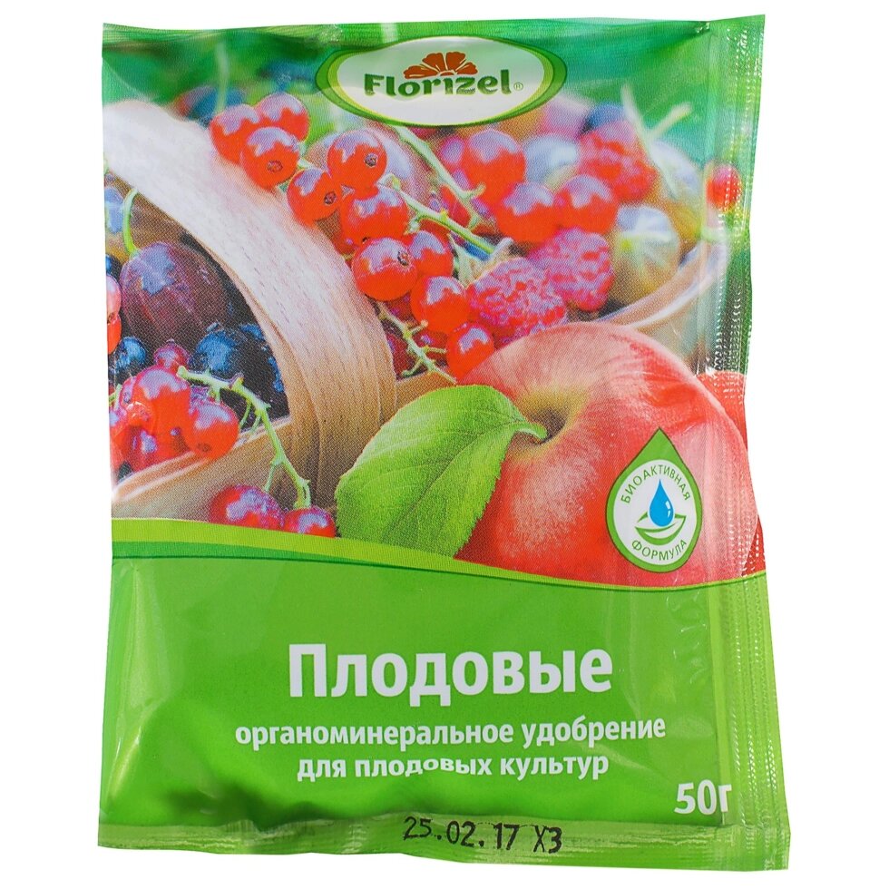 Удобрение Florizel ОМУ для плодовых культур 0.05 кг от компании ИП Фомичев - фото 1