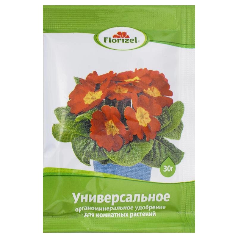 Удобрение Florizel ОМУ универсальная для комнатных растений 0.03 кг от компании ИП Фомичев - фото 1
