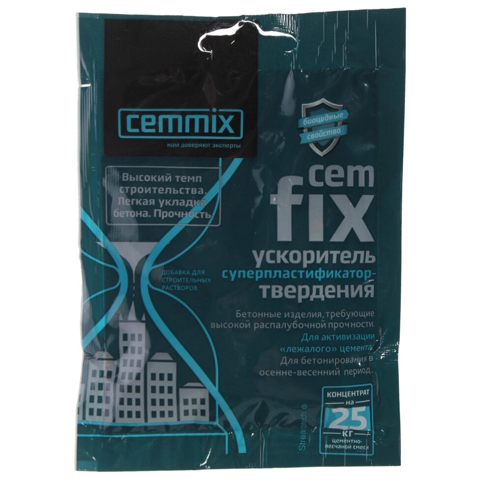 Ускоритель твердения CemFix, концентрат, саше от компании ИП Фомичев - фото 1