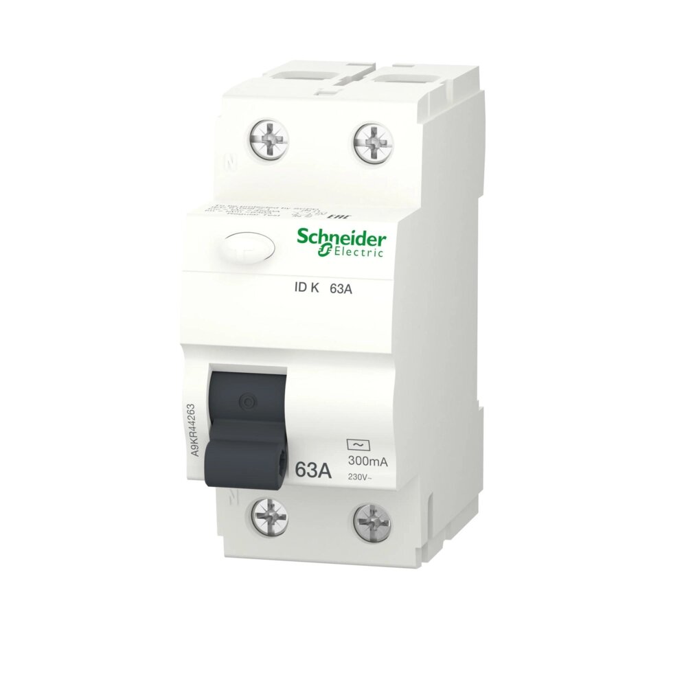 УЗО Schneider Electric Acti9 1P N 63 А 300 мА 10 кА АC A9KR44263 от компании ИП Фомичев - фото 1