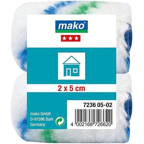 Валик MAKO сменный полиакрил 5см для рукоятки 6мм, 2 шт в пакете 723605-02/723606-02 от компании ИП Фомичев - фото 1