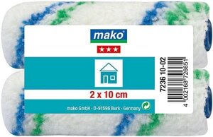 Валик MAKO сменный полиэстер (для рукоятки 6мм) 10см 2 шт в пакете 723610-02/723611-02