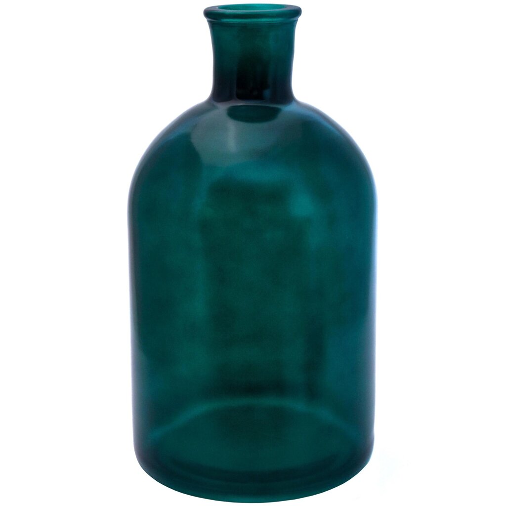 Ваза бутылочная 2 стекло цвет изумруд 32 см от компании ИП Фомичев - фото 1