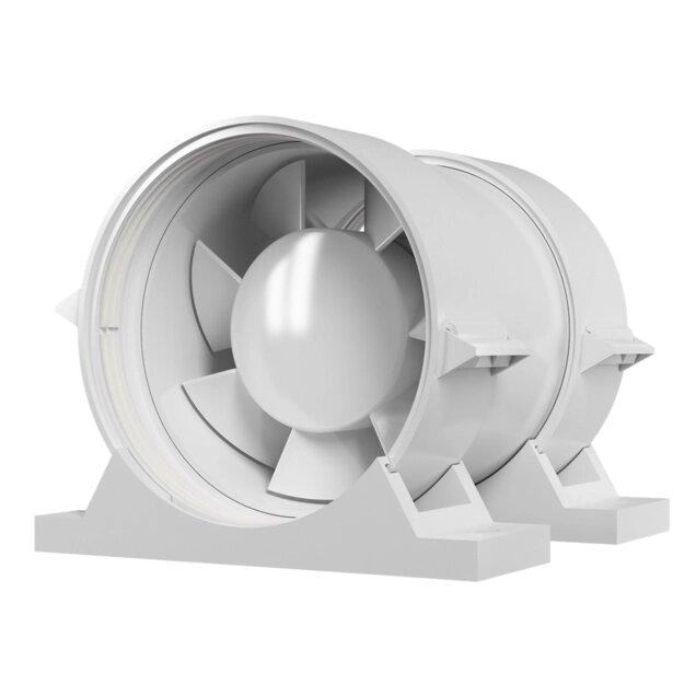 Вентилятор ЭРА осевой канальный PRO 5 D125 приточно-вытяжной с крепежным комплектом от компании ИП Фомичев - фото 1
