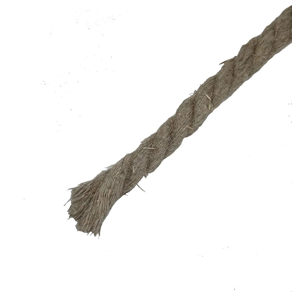 Веревка льняная Сибшнур 12 мм цвет коричневый, 20 м/уп. от компании ИП Фомичев - фото 1