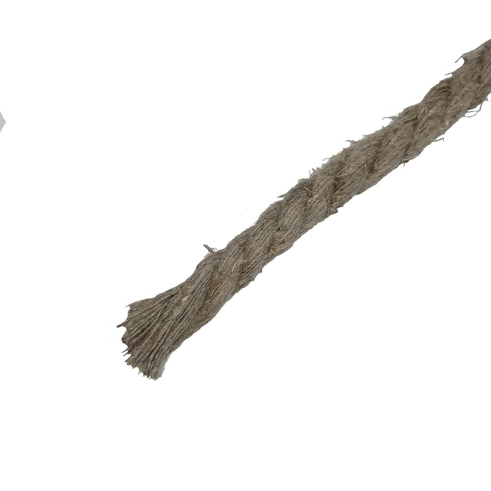 Веревка льняная Сибшнур 8 мм цвет коричневый, 20 м/уп. от компании ИП Фомичев - фото 1
