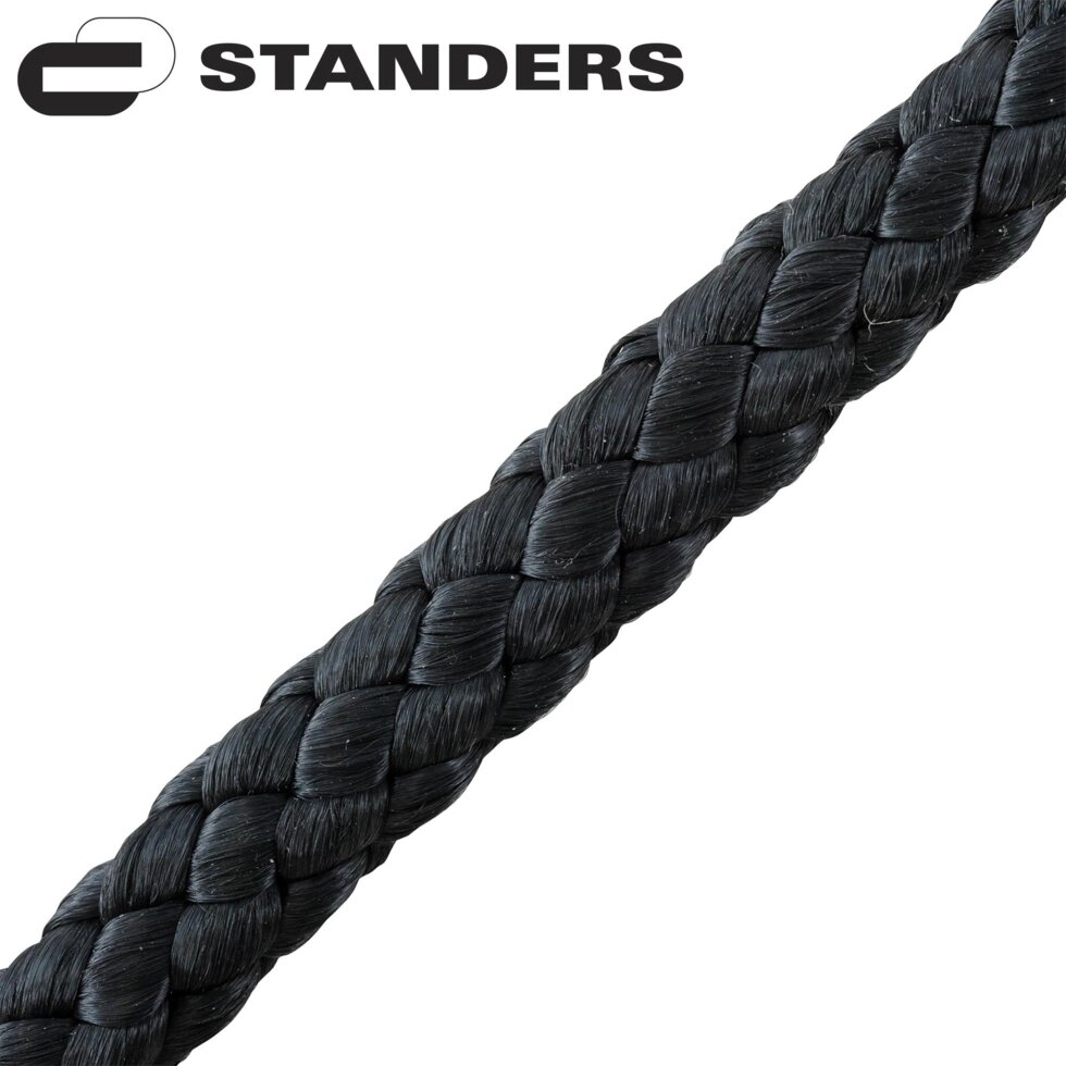 Веревка плетеная Standers 10 мм 15 м полипропиленовая, цвет черный от компании ИП Фомичев - фото 1