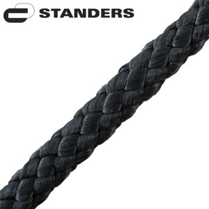 Веревка плетеная Standers 10 мм 15 м полипропиленовая, цвет черный