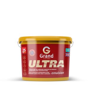 Водоэмульсионная краска GRAND VICTORY ULTRA супербелая особостойкая к истиранию 3,5 кг